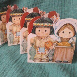 Vintage 80s Beistle Die Cut Thanksgiving Banner Jointed 8.5ft